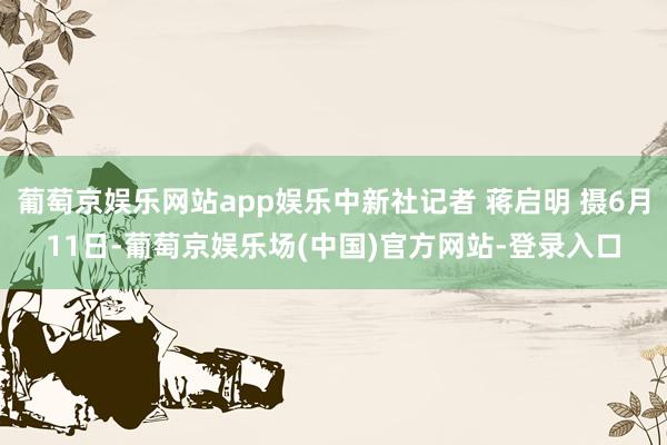 葡萄京娱乐网站app娱乐中新社记者 蒋启明 摄6月11日-葡萄京娱乐场(中国)官方网站-登录入口