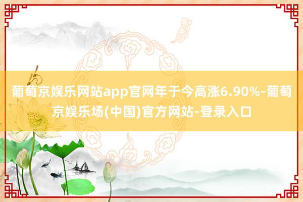 葡萄京娱乐网站app官网年于今高涨6.90%-葡萄京娱乐场(中国)官方网站-登录入口