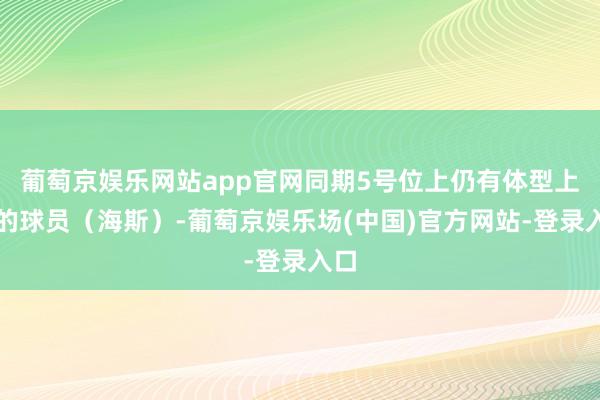 葡萄京娱乐网站app官网同期5号位上仍有体型上风的球员（海斯）-葡萄京娱乐场(中国)官方网站-登录入口