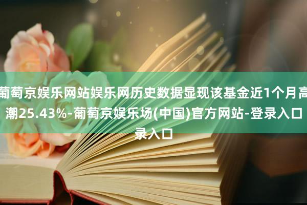 葡萄京娱乐网站娱乐网历史数据显现该基金近1个月高潮25.43%-葡萄京娱乐场(中国)官方网站-登录入口