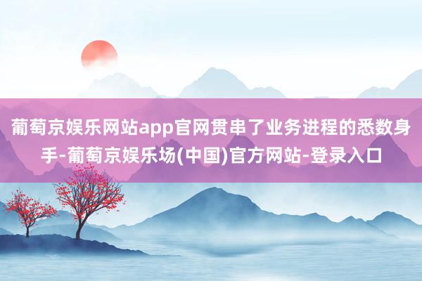 葡萄京娱乐网站app官网贯串了业务进程的悉数身手-葡萄京娱乐场(中国)官方网站-登录入口