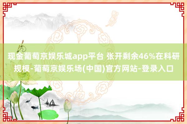 现金葡萄京娱乐城app平台 张开剩余46%在科研规模-葡萄京娱乐场(中国)官方网站-登录入口